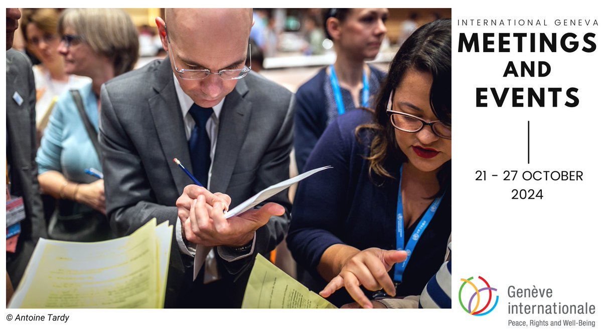 International Geneva (@geneve_int) on Twitter photo 🗓️Happening this week:
AidEx 2024 <a href="/AidExGlobal/">AidEx Events</a>
Beijing+30 Regional Review Meeting <a href="/UNECE/">UNECE</a> <a href="/UN_Women/">UN Women</a>
58th @UPOV Council
2nd High-Level Dialogue on Indigenous Peoples @wipo
New Humanitarian Ethics for the Climate Emergency <a href="/GePolOutlook/">Geneva Policy Outlook</a>
▶️Check out for more
geneve-int.ch/calendar?searc… 🗓️Happening this week:
AidEx 2024 <a href="/AidExGlobal/">AidEx Events</a>
Beijing+30 Regional Review Meeting <a href="/UNECE/">UNECE</a> <a href="/UN_Women/">UN Women</a>
58th @UPOV Council
2nd High-Level Dialogue on Indigenous Peoples @wipo
New Humanitarian Ethics for the Climate Emergency <a href="/GePolOutlook/">Geneva Policy Outlook</a>
▶️Check out for more
geneve-int.ch/calendar?searc…
