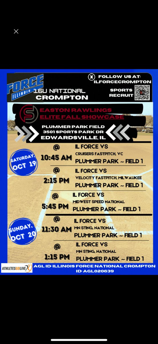 It's fall ball time! Super excited to play in the Easton Rawlings Elite Fall Showcase this weekend!