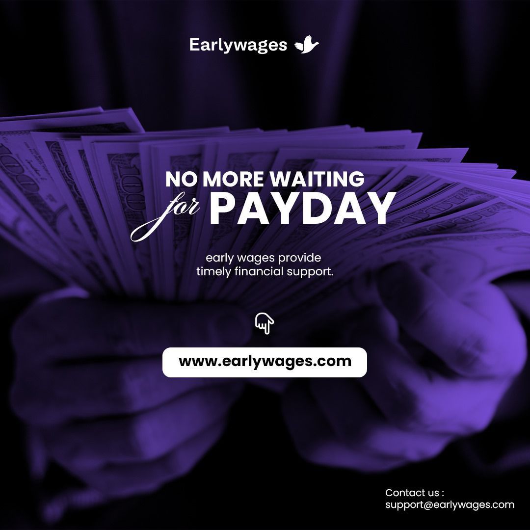 Early_wages's tweet photo. . Experience financial freedom with early wages—access your earnings when you need them. https://t.co/sLCmo2oBkP