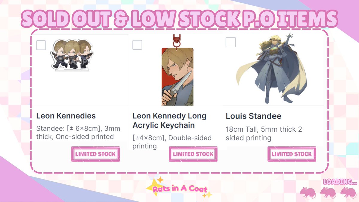 RIACcircle's tweet photo. Hey guys! Thank u so much for the enthusiasm these past few days🫶 Unfortunately some items are sold out &amp; some are on low stock!(All items will still be available for GA Winners)

If u want to secure ur merch, there's 4 days left before the P.0 closes so grab them fast!🤩#CF19 https://t.co/qpOlHwlalA