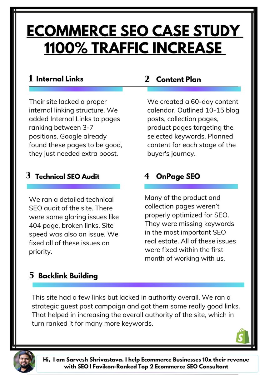 5 Steps to 11X SEO Traffic of an Ecom Brand..👇

To get the full step by step guide, repost and reply "guide" (must be following to receive DM)