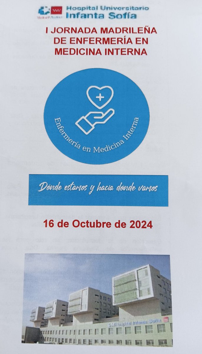 terepalu4's tweet photo. Interesante jornada de enfermería.
Compartiendo experiencias en cuidados a pacientes y familiares Encuentro con grandes profesionales, con buena representación del Hospital de Getafe! https://t.co/0V7Qw1jb6u