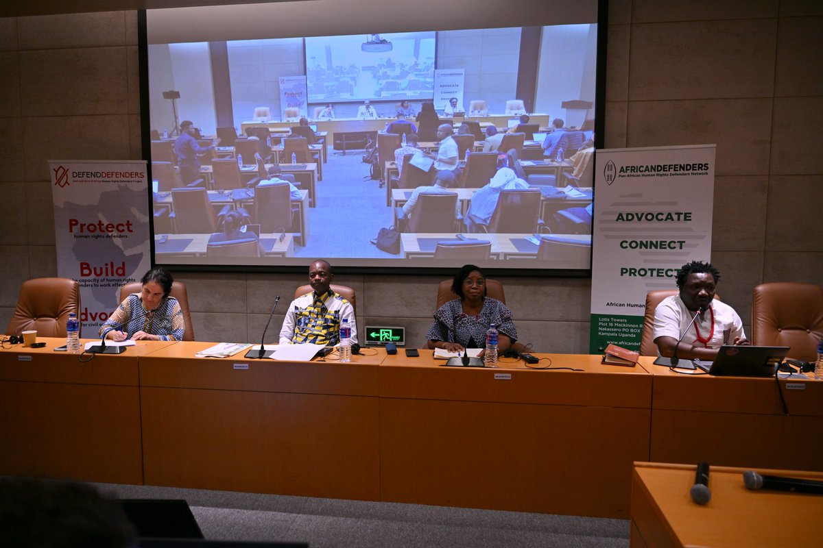 AfricaDefenders's tweet photo. The panel on human rights defenders in Côte d'Ivoire was both powerful and heartbreaking.
Despite a law designed to protect them, human rights defenders in Côte d'Ivoire continue to face brutal repression from both the state and their communities.
Their stories of courage and resilience in the face of such injustice left us deeply moved.
We must do more to protect those risking everything for human rights.
#SafeButNotSilent #ADATACHPR81 #StandWithHRDs