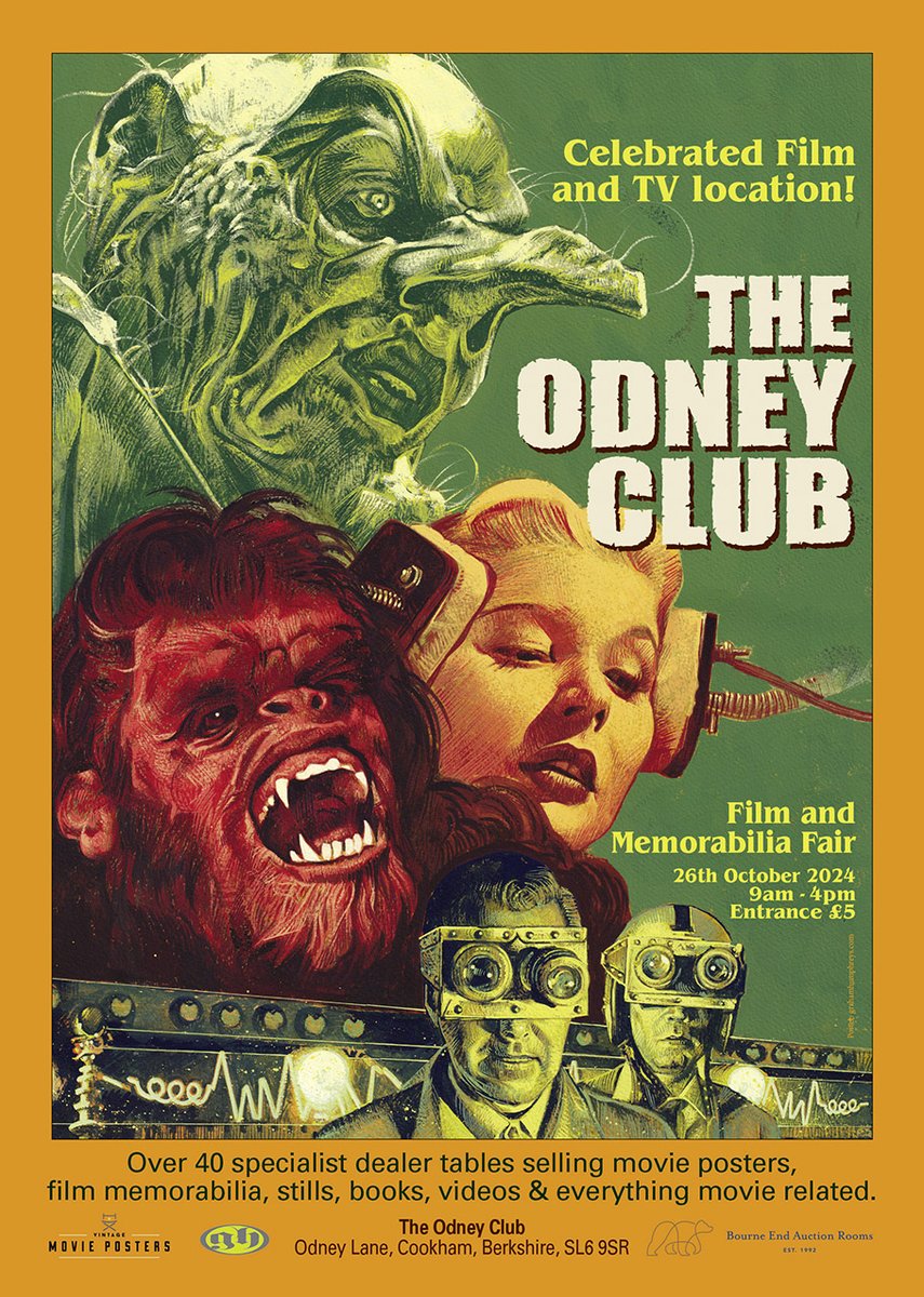 'Film and Movie Memorabilia at The Odney Club', Cookham. Saturday, 26th October.
Guests include: Madeline Smith, Jenny Handley, John Glen and Derren Nesbitt.
See you there!