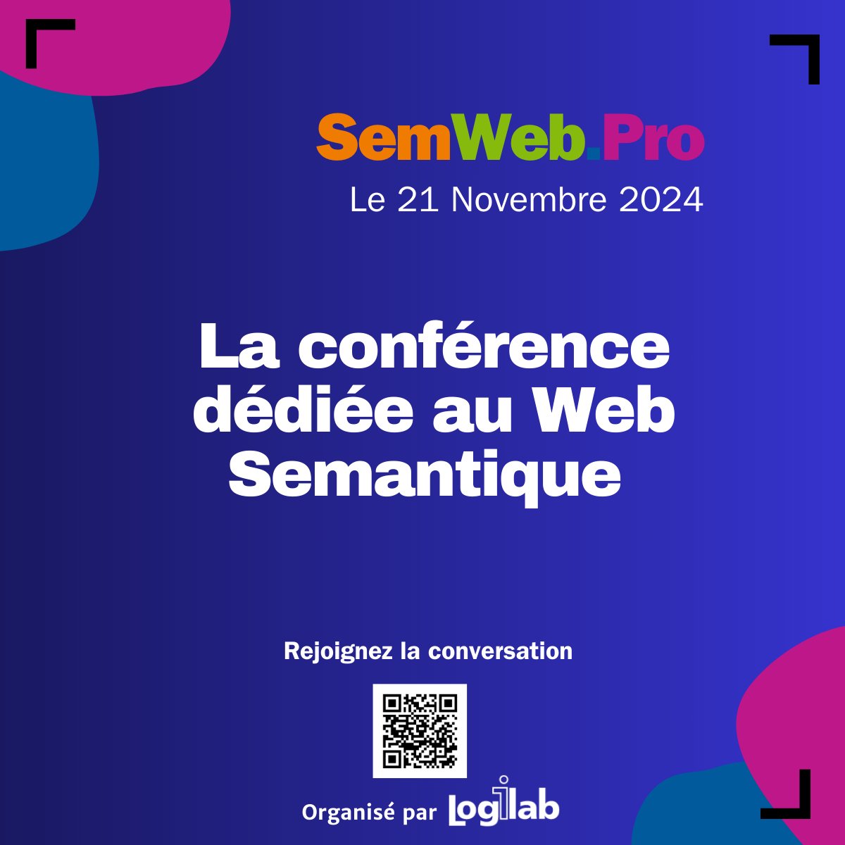SemWeb.Pro (@semwebpro) on Twitter photo Pensez à vous inscrire à la conférence
SemWeb.pro 2024 !
Fin du tarif pré-vente ce soir : vendredi 18 octobre
my.weezevent.com/semwebpro-2024
Conférence
📅 : 21 Novembre 2024
⏰ : De 9h30 à 16h30
📍: <a href="/FIAP_Paris/">FIAP Paris</a> Pensez à vous inscrire à la conférence
SemWeb.pro 2024 !
Fin du tarif pré-vente ce soir : vendredi 18 octobre
my.weezevent.com/semwebpro-2024
Conférence
📅 : 21 Novembre 2024
⏰ : De 9h30 à 16h30
📍: <a href="/FIAP_Paris/">FIAP Paris</a>