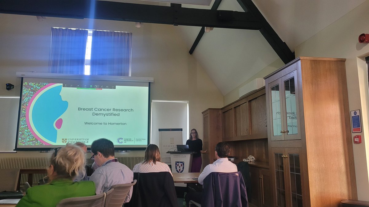CRUK Cambridge Centre (@crukcamcentre) on Twitter photo We are at the <a href="/CRUKCamBreast/">CRUK Cambridge Centre: Breast Cancer</a> 'Breast Cancer Demystified' this afternoon hearing about the latest breast cancer research from Cambridge. We are at the <a href="/CRUKCamBreast/">CRUK Cambridge Centre: Breast Cancer</a> 'Breast Cancer Demystified' this afternoon hearing about the latest breast cancer research from Cambridge.