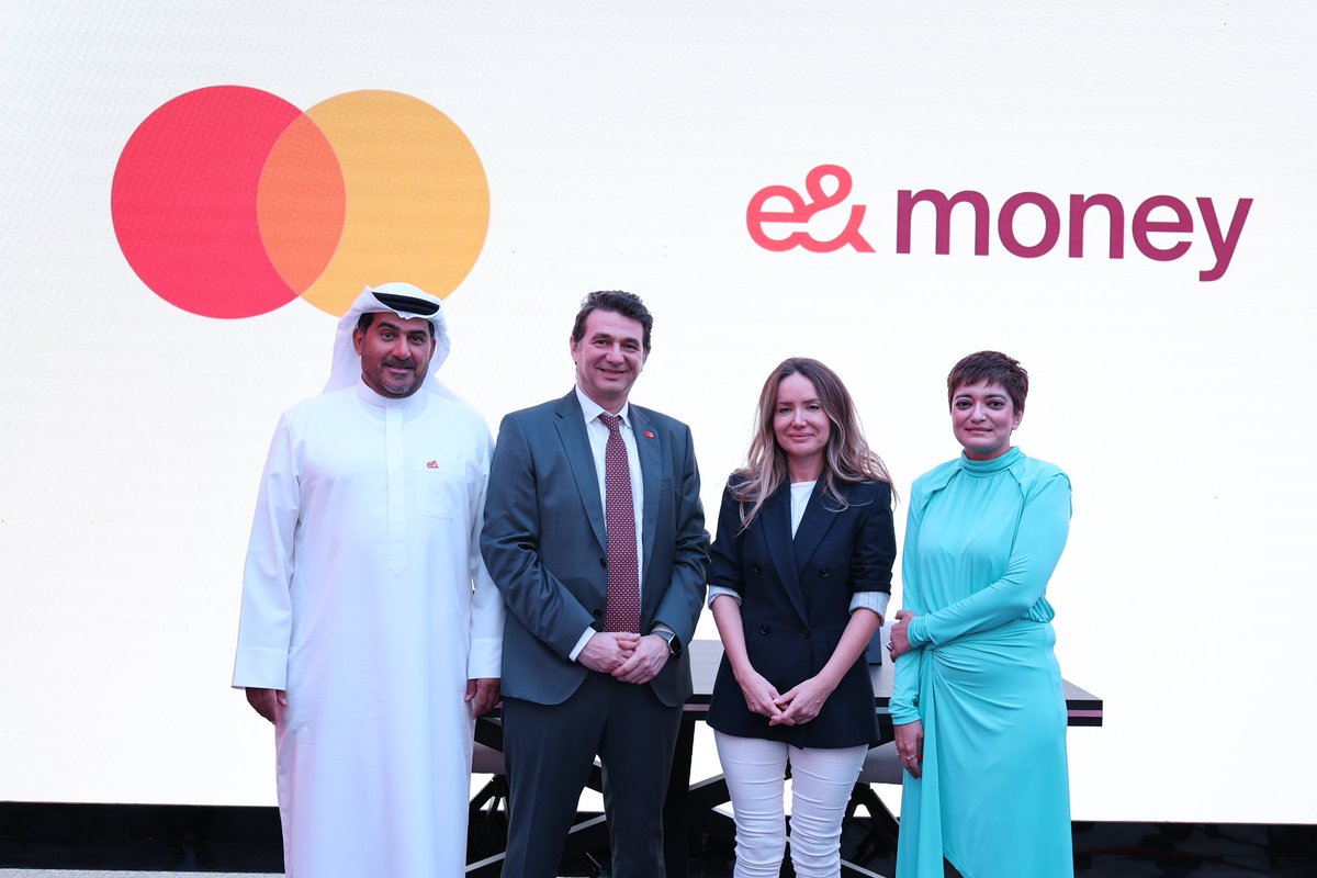 e& money (@eandmoney) on Twitter photo A collaboration agreement has been signed with <a href="/MastercardMENA/">Mastercard Arabia</a> XB services. This collaboration aims to provide border money transfer services to its customers.
The service includes bank transfers, mobile transfers, and cash pick-ups.
#eAndAtGITEX A collaboration agreement has been signed with <a href="/MastercardMENA/">Mastercard Arabia</a> XB services. This collaboration aims to provide border money transfer services to its customers.
The service includes bank transfers, mobile transfers, and cash pick-ups.
#eAndAtGITEX