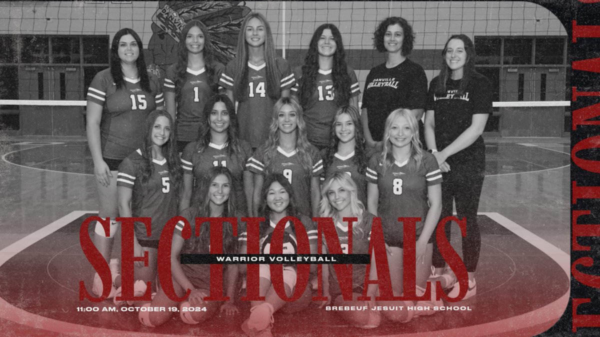 Danville Athletics (@dchswarriors) on Twitter photo <a href="/DvilleVB/">Warrior Volleyball</a> is headed to the SECTIONAL SEMIFINALS at <a href="/BrebeufSports/">Brebeuf Athletics</a> to take on <a href="/triwestsports/">Tri-West High School Athletics</a> on Saturday at 11:00 AM! #WarriorPride <a href="/DvilleVB/">Warrior Volleyball</a> is headed to the SECTIONAL SEMIFINALS at <a href="/BrebeufSports/">Brebeuf Athletics</a> to take on <a href="/triwestsports/">Tri-West High School Athletics</a> on Saturday at 11:00 AM! #WarriorPride