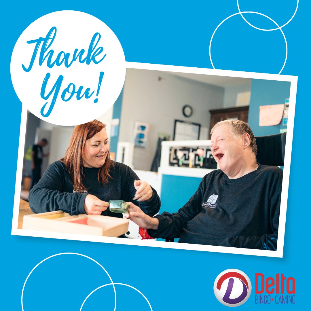 DeafBlind Ontario Services (@deafblindon) on Twitter photo We're all smiles thanks to <a href="/deltabingo_/">Delta Bingo & Gaming</a>! Their support through charitable gaming makes a big difference for the people we support! We're all smiles thanks to <a href="/deltabingo_/">Delta Bingo & Gaming</a>! Their support through charitable gaming makes a big difference for the people we support!