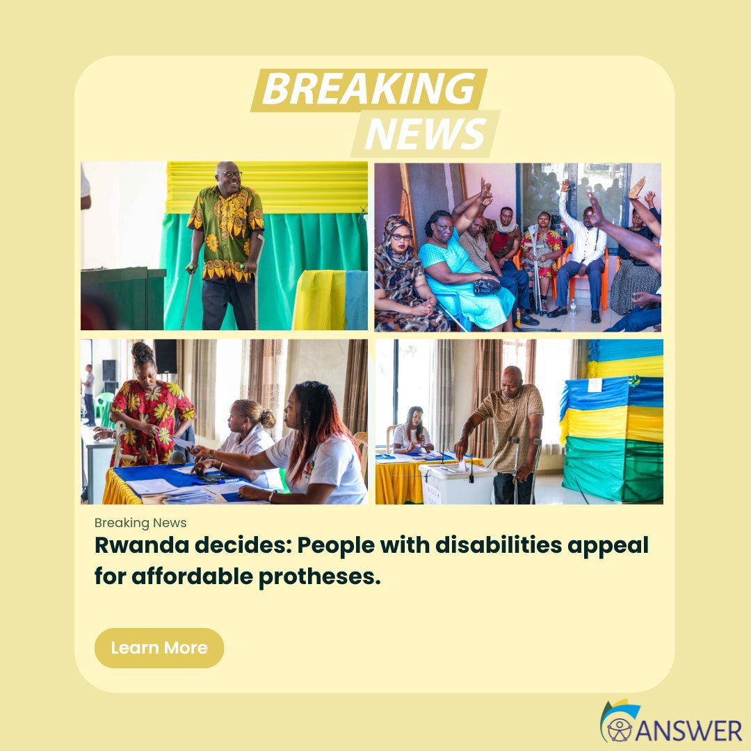 🗳️During the #election for the parliamentary representative of persons with disabilities in Rwanda,  members of <a href="/ncpdrwanda/">NCPD Rwanda</a> , partner of the #ANSWER consortium, called for more affordable prosthetic devices.🇷🇼

Read full article at: answer-project.eu/news/people-di…