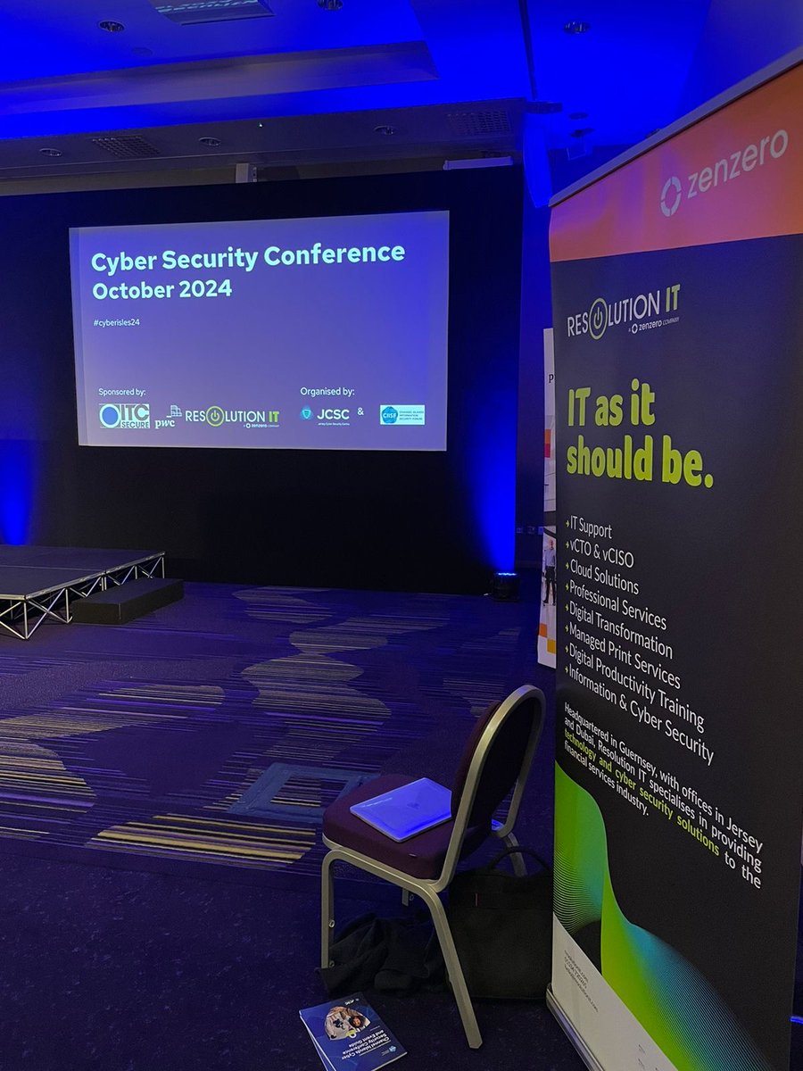 We had a great day at the Cyber Security Conference, organised by Channel Islands Information Security Forum and Jersey Cyber Security Centre! Huge thanks to the event team &amp; speakers for an inspiring day! 
#CyberSecurity #RedTeam #Zenzero