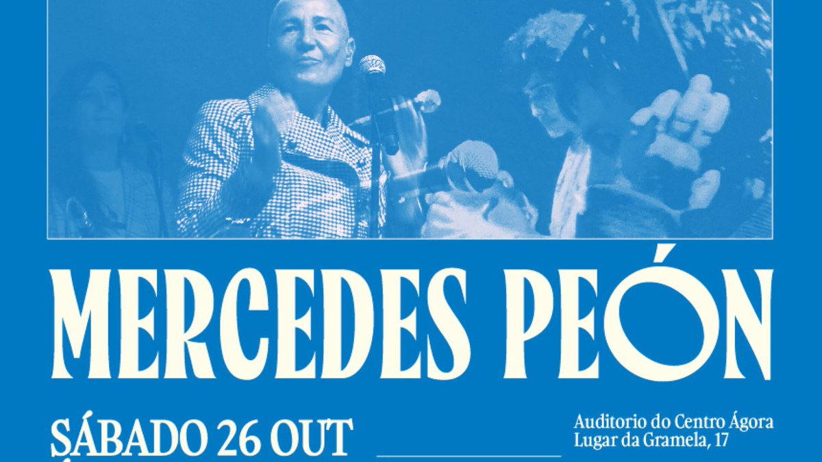 bibcoruna's tweet photo. O @LinguaCoruna Servizo en colaboración coas Bibliotecas organiza o AgoraSón 2024, con Mercedes Peón en concerto. O repartimento das invitacións comezará o luns 21 de outubro no horario habitual das bibliotecas.

Toda a info 👇

https://t.co/Aiaq38ss1m https://t.co/vJeANiEuiT