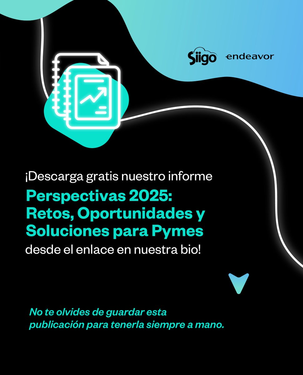 Endeavor Colombia (@endeavorcol) on Twitter photo Impulsa el crecimiento de tu negocio aprendiendo de estrategias digitales, para ser más competitivo en el mercado, descargando nuestro informe gratuito Perspectivas 2025: Retos, Oportunidades y Soluciones para pymes, con <a href="/siigocolombia/">Siigo Colombia</a>. 👉i.mtr.cool/tayhivpoxm Impulsa el crecimiento de tu negocio aprendiendo de estrategias digitales, para ser más competitivo en el mercado, descargando nuestro informe gratuito Perspectivas 2025: Retos, Oportunidades y Soluciones para pymes, con <a href="/siigocolombia/">Siigo Colombia</a>. 👉i.mtr.cool/tayhivpoxm