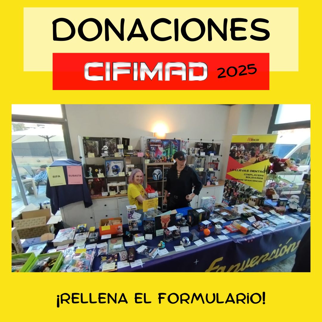 Fanvencion's tweet photo. ⚠️⚠️¡Ya está aquí! ⚠️⚠️

El formulario para las donaciones de nuestro stand en @CifiMad 2025.

No te duermas en los laureles y ve rellenando el formulario con tiempo para que nuestros minions 🐥 puedan ir trabajando en ello. https://t.co/w0V3MWsFdQ