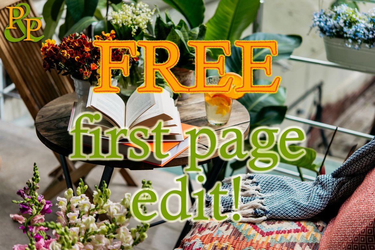 #WritingCommunity I'm offering FREE first page edits for 5 people in exchange for a testimonial! I will provide copy and line editing on the first 350 words of your novel plus one page of feedback. Contact me through my site if you're interested! pandpediting.com