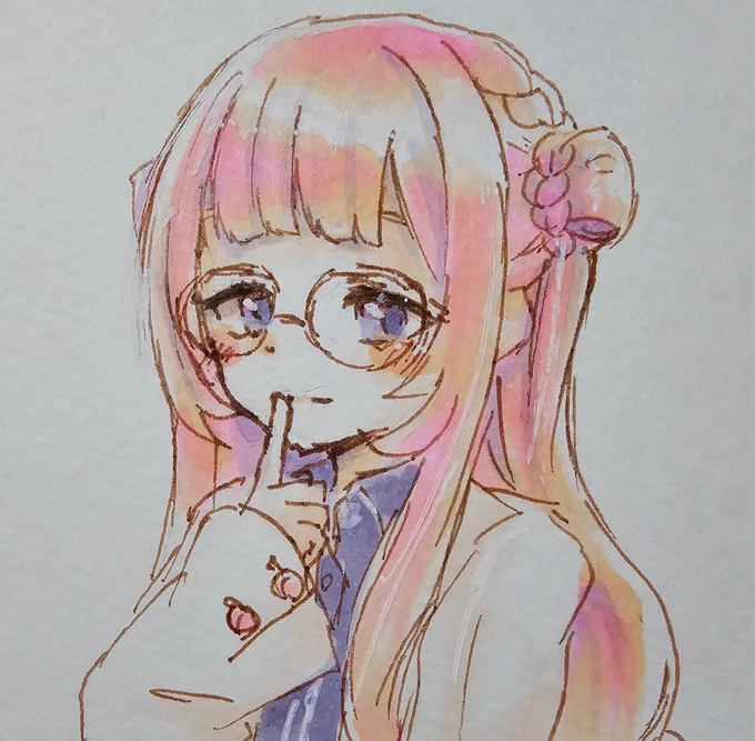 #周央サンゴ自由に新衣装お披露目して #描くンゴ 