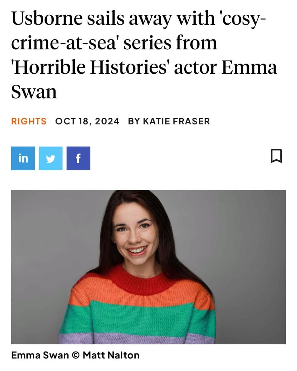 Emma Swan (@emmaswanauthor) on Twitter photo This news is one of the happiest things that has ever happened to me in my life. I still can't fully believe it. I am so excited to be able to share that my debut children's book Cruise Ship Kid will be out summer 2025!!!!
<a href="/Usborne/">Usborne Publishing</a> This news is one of the happiest things that has ever happened to me in my life. I still can't fully believe it. I am so excited to be able to share that my debut children's book Cruise Ship Kid will be out summer 2025!!!!
<a href="/Usborne/">Usborne Publishing</a>