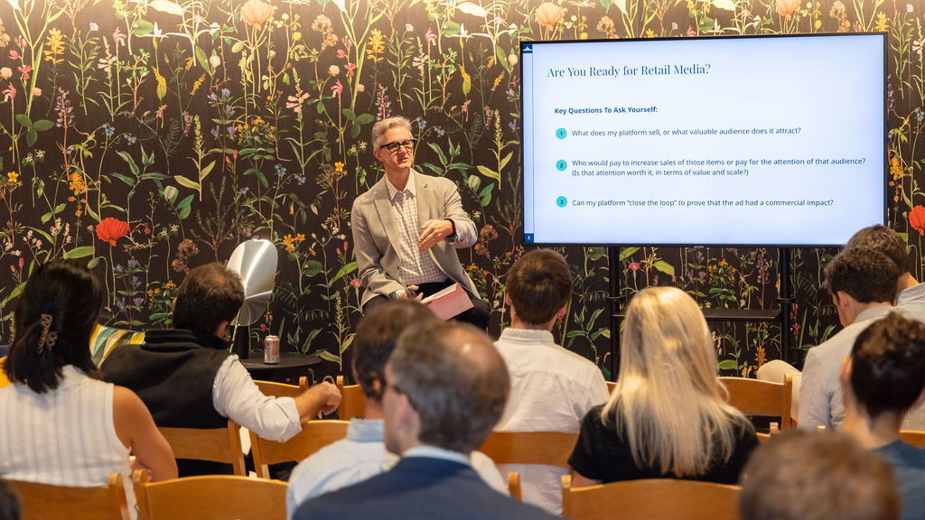 📊 Ever wonder why and when you launch ads? At this year’s Collective Live event, Stephen Howard-Sarin led an engaging breakout session on the promise of retail media and embedding ads in your platform as a potential revenue driver. Stephen was formerly a GM and VP at Instacart,