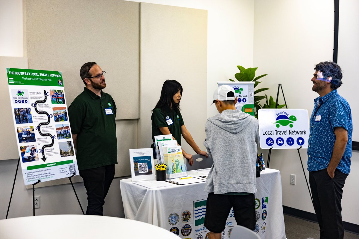 SouthBayCCOG's tweet photo. The SBCCOG team also shared and gathered feedback on transportation projects funded through the South Bay’s Measure R and M programs, including the LTN.

#SoCalTransitWeek #localtravelnetwork

📷by South Bay Forward https://t.co/NFwjuxLHSe
