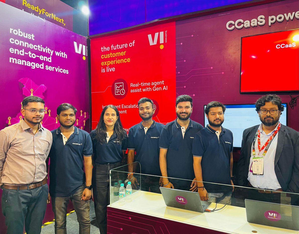 um_pande's tweet image. We also proudly showcased our GenAI-powered CCaaS and AI Agent solutions at #IMC2024. A big thank you to the startelelogic team for their continuous innovation.  #CPaaS #startelelogic #AI #CCaaS #Innovation #CX #ConversationalAI #ViAtIMC #technologynews #Innovation