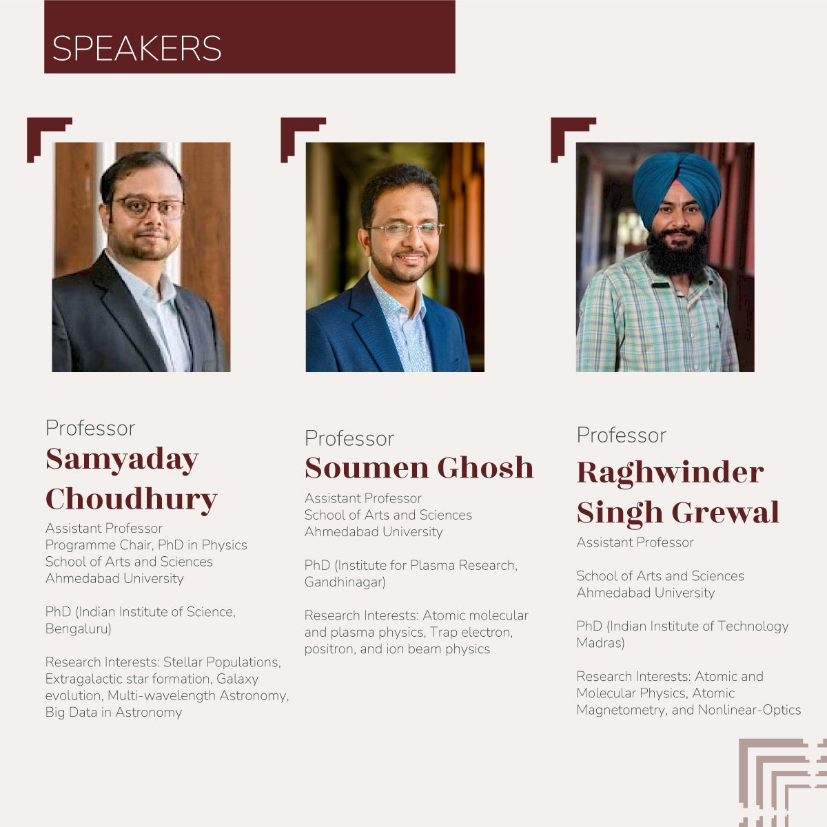 Samyaday's tweet photo. PhD physics @AhdUniv provides an opportunity to work on frontier areas of physics/ interdicplinary projects/ National &amp; Intl. collabs. Prospective scholars, do join us next Wed (23Oct) to learn about our PhD. programme &amp; financial assistance. 😊✌️ https://t.co/CBymkw0FEU