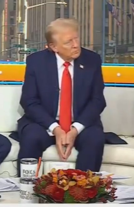 Does Fox &amp; Friends put a towel underneath all their guests or just the shitty ones? 🤨🤨🤨