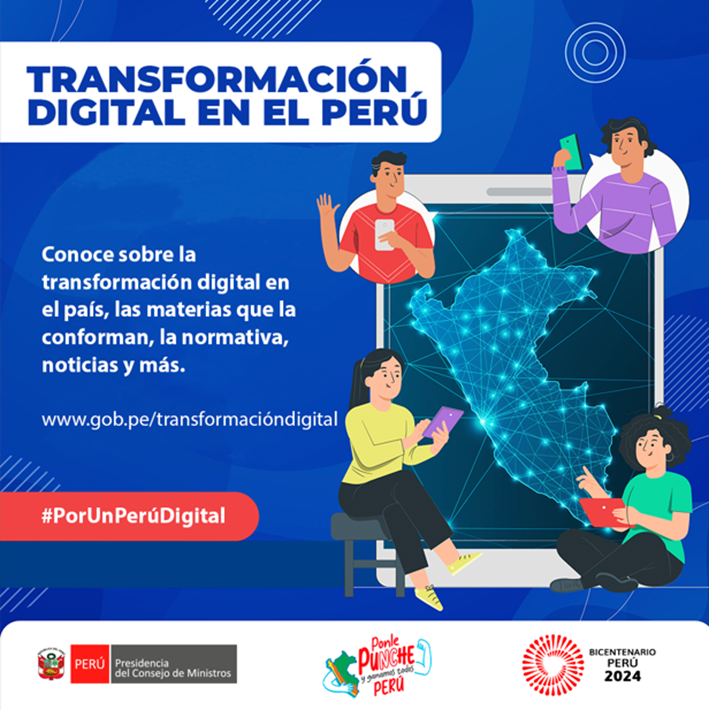 PeruPaisDigital's tweet photo. #PorUnPerúDigital 🇵🇪 | ☝️Infórmate sobre el proceso de transformación digital en el país, avances, normativa, qué materias la conforman y más.

🔎Visita: https://t.co/18GXvm69F4
#GobiernoDigital #PNTD https://t.co/cnyvthGXGN
