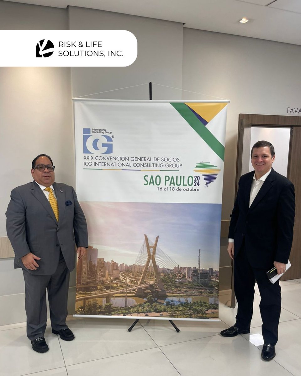 🌍✨ ¡Risk &amp; Life Solutions  se encuentra en la XXIX Convención de ICG en São Paulo! 🇧🇷

Desde el 16 al 18 de octubre, estamos participando activamente en este gran evento, compartiendo ideas y fortaleciendo alianzas estratégicas.

risklifesolutions.com