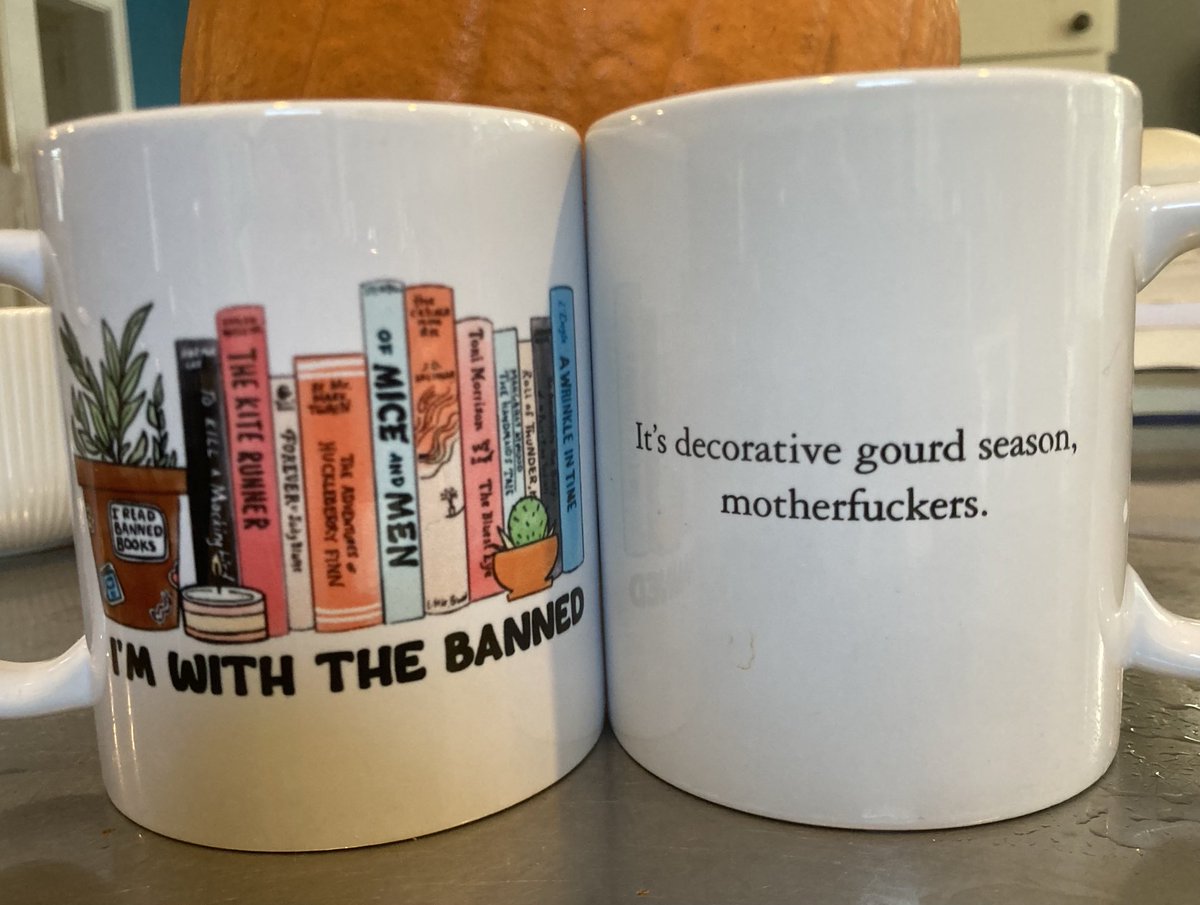 helenwan1's tweet photo. Happy Friday! Sitting down to work and deciding between 2 lucky mugs. One’s a recent kind reader gift; one is the @mcsweeneys autumn classic. Here’s to a peaceful and productive day, all. @writingcommunity
#amwriting #amediting #amexhausted #VoteEarly #JustPleaseVote https://t.co/NEyyTipqcu