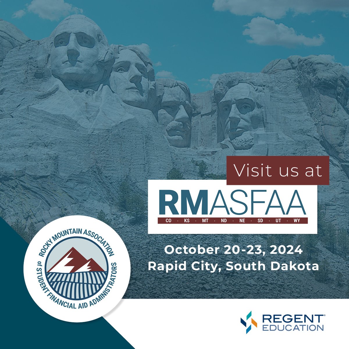 RegentEdu's tweet photo. 📢 We’re excited to see you at #RMASFAA 2024 in 2 days! 🎉

Make sure to stop by and say hi 👋 &amp; learn how Regent Education can support your institution's success. 💼💡 

#HigherEd #FinancialAid #EdTech  #FaChat #EnrollmentManagement #ScholarshipManagement https://t.co/fuj6ChMdqj