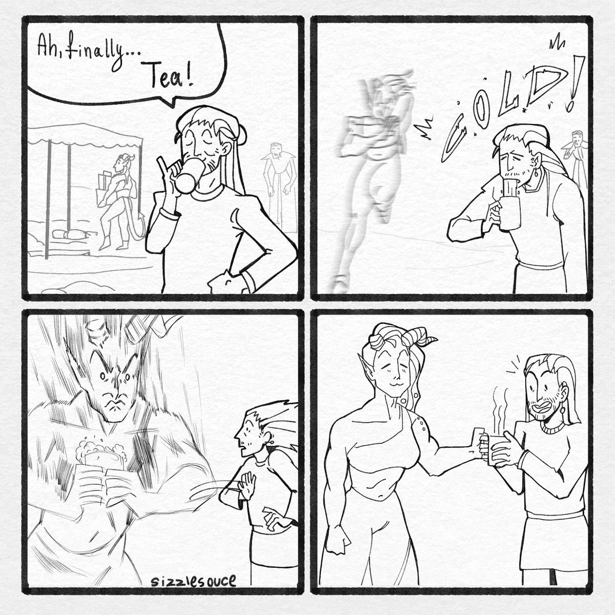 sizzlesouce's tweet image. some camp stories 

#bg3 #comics