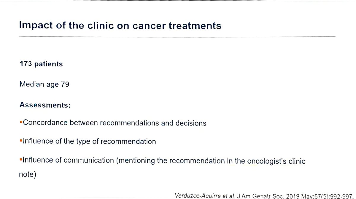 geriatric_onc's tweet photo. @EnriqueSoto8 brilliant talk, implementing geriatric oncology in Mexico. Use of G8, Short physical performance battery and minicog when taught &amp; performed by oncologists helps improve service delivery. Impact on clinical treatment relies on good communication. @SIOGorg #SIOG2024 https://t.co/9Z6crpmMff