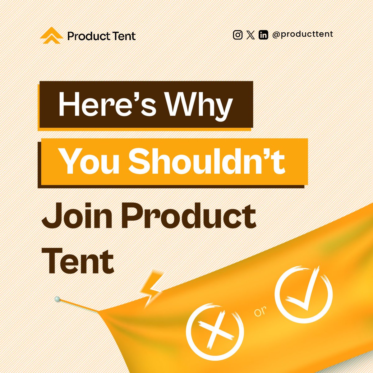 ProductTent's tweet photo. Warning ⚠️!!

After reading through this content and you really want to level up your career, maybe it’s time to step into the Tent. ⛺️ 

#ProductTent #PMGrowth #TechCommunity #LevelUp https://t.co/r9J4PnG4uE