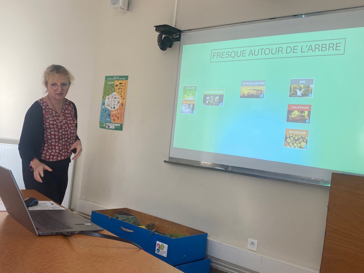 Cpeltiered's tweet photo. Présentation d'un outil Fresque de l'arbre et de la haie conçue par Sylvie Moulin, enseignante au lycée de Saint-Lô Thère pour aborder la notions de services écosystémiques. https://t.co/Sl2UvYdVkV
