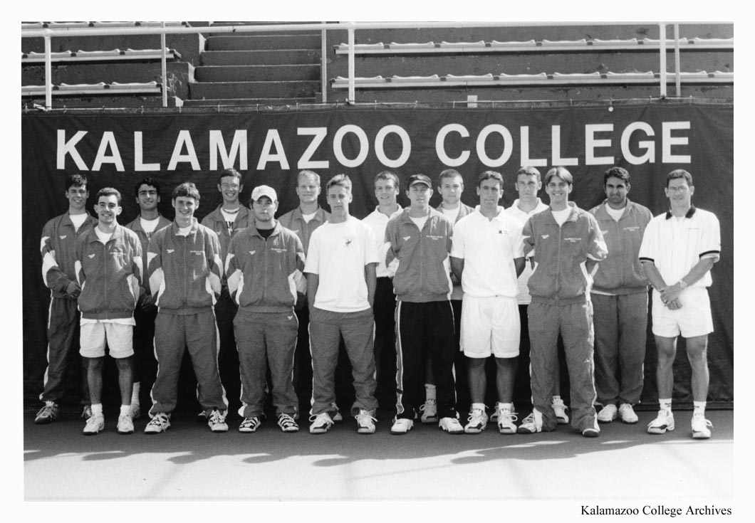 The <a href="/kzoomtennis/">Kalamazoo College Men's Tennis</a> teams from 1995, 1996 and 1998 will be inducted into the <a href="/kcollege/">Kalamazoo College</a> Athletic Hall of Fame Friday night, Oct. 18, 2024. Each of these teams won MIAA championships and finished third in the nation! #GoHornets
Story: tinyurl.com/2xuwgk4e