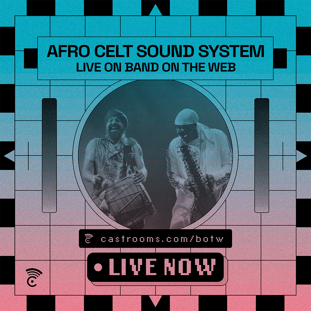LIVE NOW! Afro Celt Sound System @ Band on the Web - tune in from 8.30pm at castrooms.com/botw
Afro Celt Sound System are one of the pioneers of the contemporary world music scene with their ground-breaking blend of African, Gaelic and Bhangra influenced sounds.