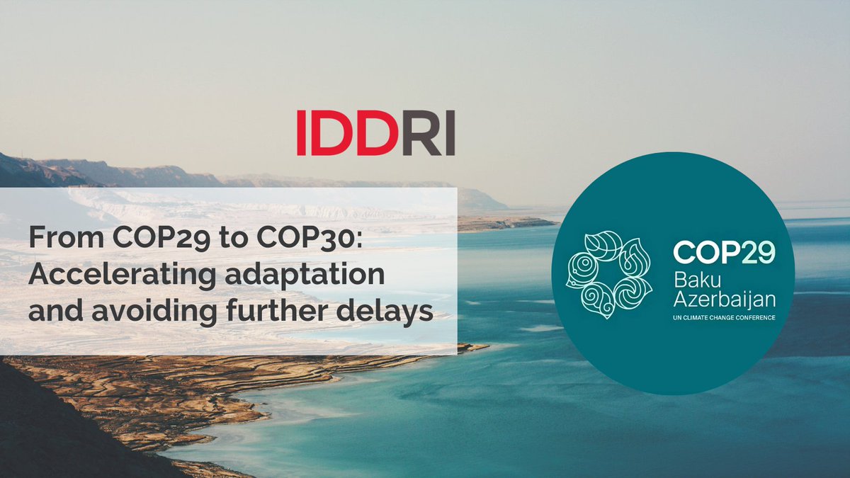 IDDRI_English's tweet photo. As #climatechange accelerates, the gap between what is needed to adapt and what is being done is widening. This blog post by @adeletng and Richard J.T Klein (@SEIresearch) describes shortcomings of the current negotiation approach, and proposes ways to accelerate adaptation efforts👉https://t.co/GGqAzNfjoW
