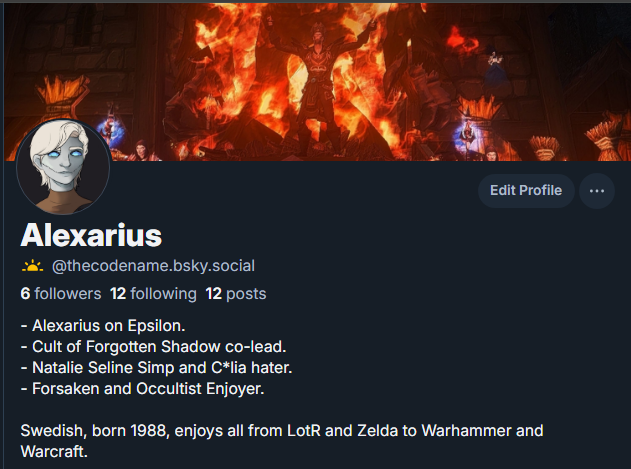 Shadowchosen1's tweet photo. Now you find me here. o7 to the rest of you. https://t.co/atNjVGUuvt