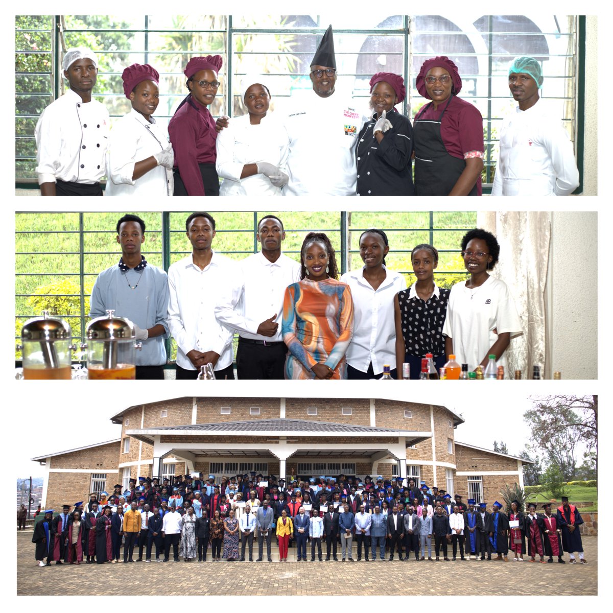 Ricem_Rwanda's tweet photo. Celebrating Success at RICEM!
Today marked a significant milestone as we celebrated the graduation of 316 students in collaboration with @USAIDHanga. Our graduates, specializing in barista, culinary arts, bakery, and hospitality, showcased their skills and passion. https://t.co/tuJNg6Lmxc