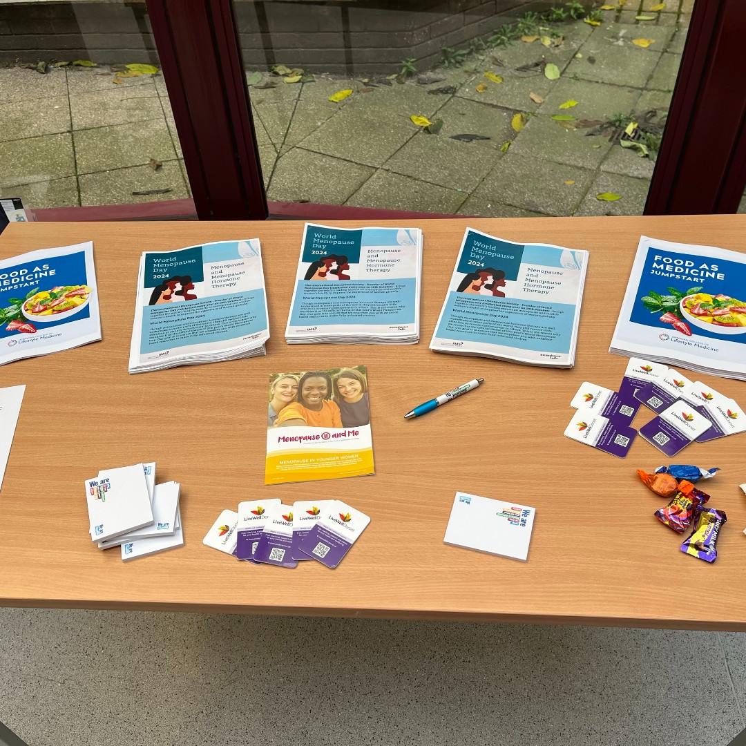 It's #WorldMenopauseDay and the theme this year is Menopause Hormone Therapy. 💗 

#TeamUHD raised awareness by having stands at RBH and Poole sites, which included food tasting, mini massages and resources. UHD staff can access useful info on the Women's Network intranet page.