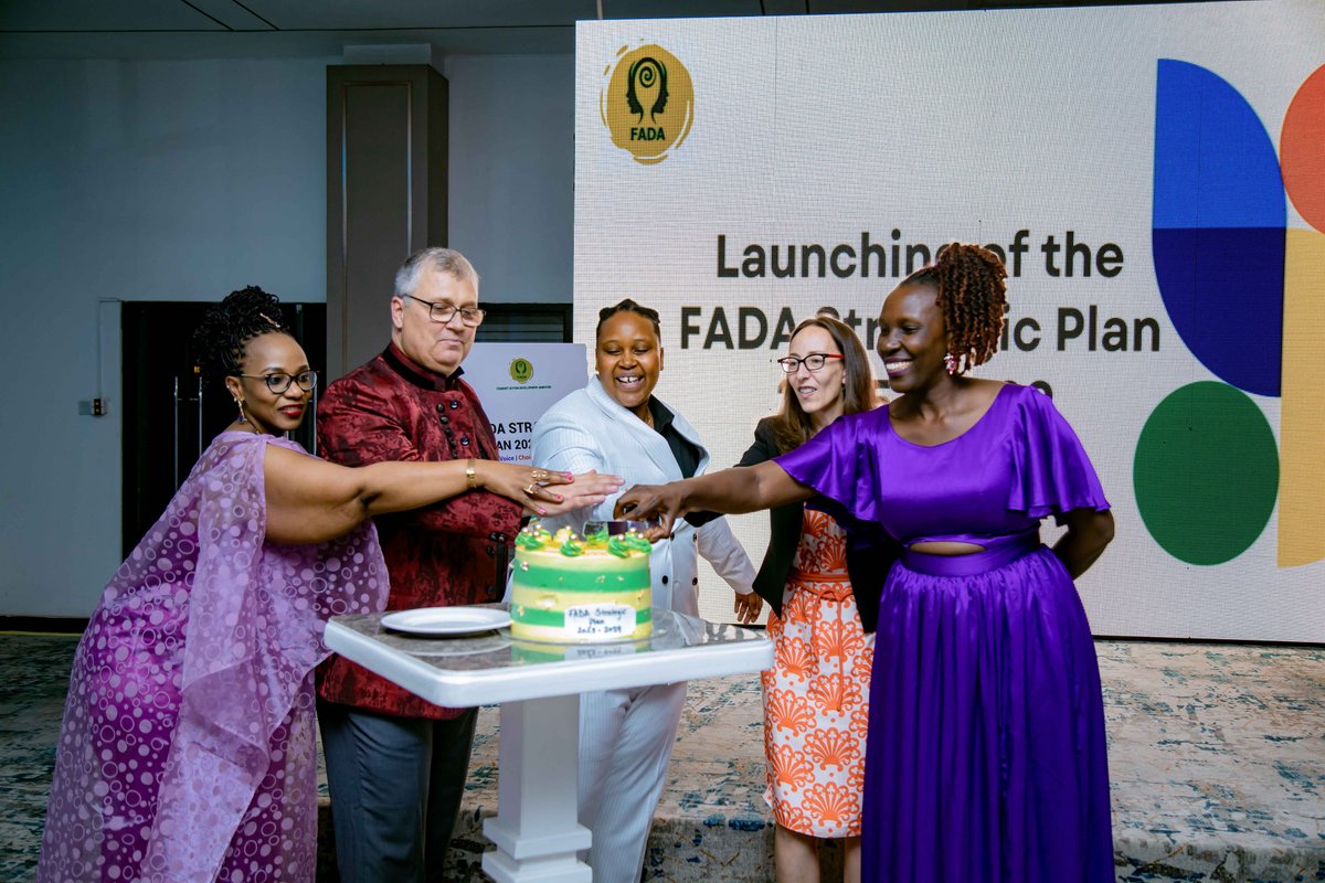 FADArwanda's tweet photo. @GermanyinRwanda @giz_rwanda @giz_gmbh @COCNederland @moliinfo @GenderatWork At the heart of #PrideAfrica2024 was the launch of FADA’s 5-year Strategic Plan, with the Canadian High Commissioner to Rwanda H.E @crowley_julie @CanadainRwanda as Guest of Honour, a blueprint for advancing LGBTQ+ rights and inclusion across Africa. The future is inclusive! https://t.co/fL33GUGVwU