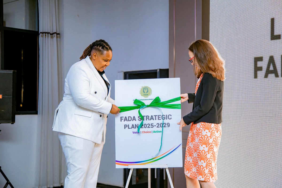 FADArwanda's tweet photo. @GermanyinRwanda @giz_rwanda @giz_gmbh @COCNederland @moliinfo @GenderatWork At the heart of #PrideAfrica2024 was the launch of FADA’s 5-year Strategic Plan, with the Canadian High Commissioner to Rwanda H.E @crowley_julie @CanadainRwanda as Guest of Honour, a blueprint for advancing LGBTQ+ rights and inclusion across Africa. The future is inclusive! https://t.co/fL33GUGVwU