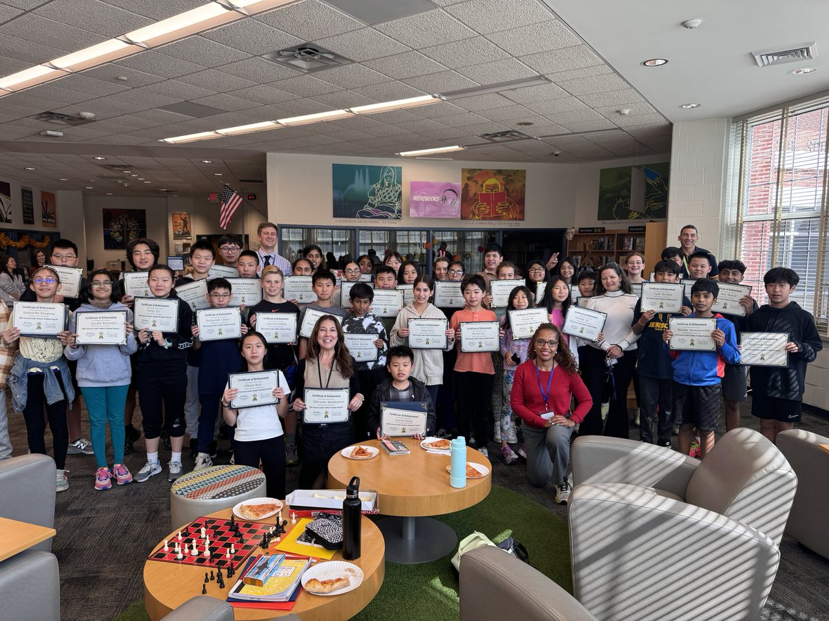 msmignone's tweet photo. Our @jerichoms Literacy Leaders celebration last week! @_ChadGleason @saraballute @esundb @ELALead #jerichoms #jmslibrary https://t.co/ZA6G0EDFTb