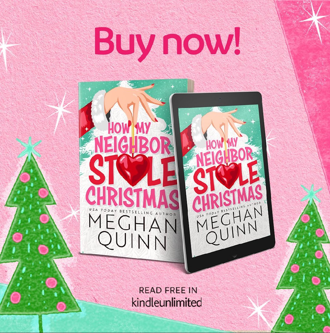 HOW MY NEIGHBOR STOLE CHRISTMAS, a Grinch themed #enemiestolovers holiday #romcom by #MeghanQuinn, is #LIVE! An excerpt &amp; my 4.5💋 #bookreview are #ontheblog!

EXCERPT bit.ly/3UdVoIK
REVIEW bit.ly/3UbmxvP
BUY amzn.to/3XNkFeX