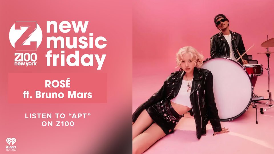 Listen to Rosé and Bruno Mars' new song on Z100! z100.com/listen