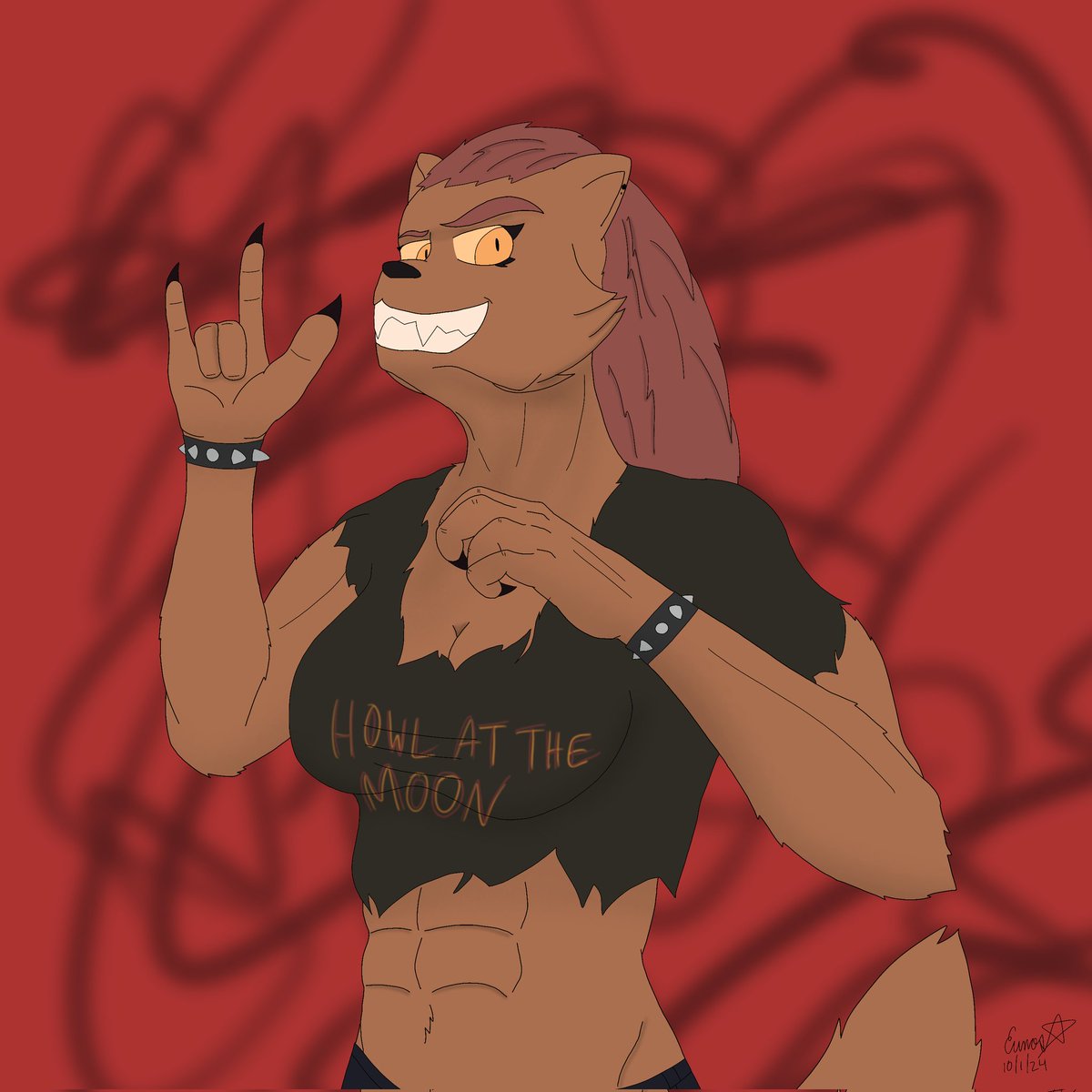 EunosMatsuda's tweet photo. Rock this #FanArtFriday with Lycana!
This rock n roll wolf is ready to make some noise!
Lycana belongs to @JPBravart
#werewolfmonth #werewolf https://t.co/rbjyzlHqQq