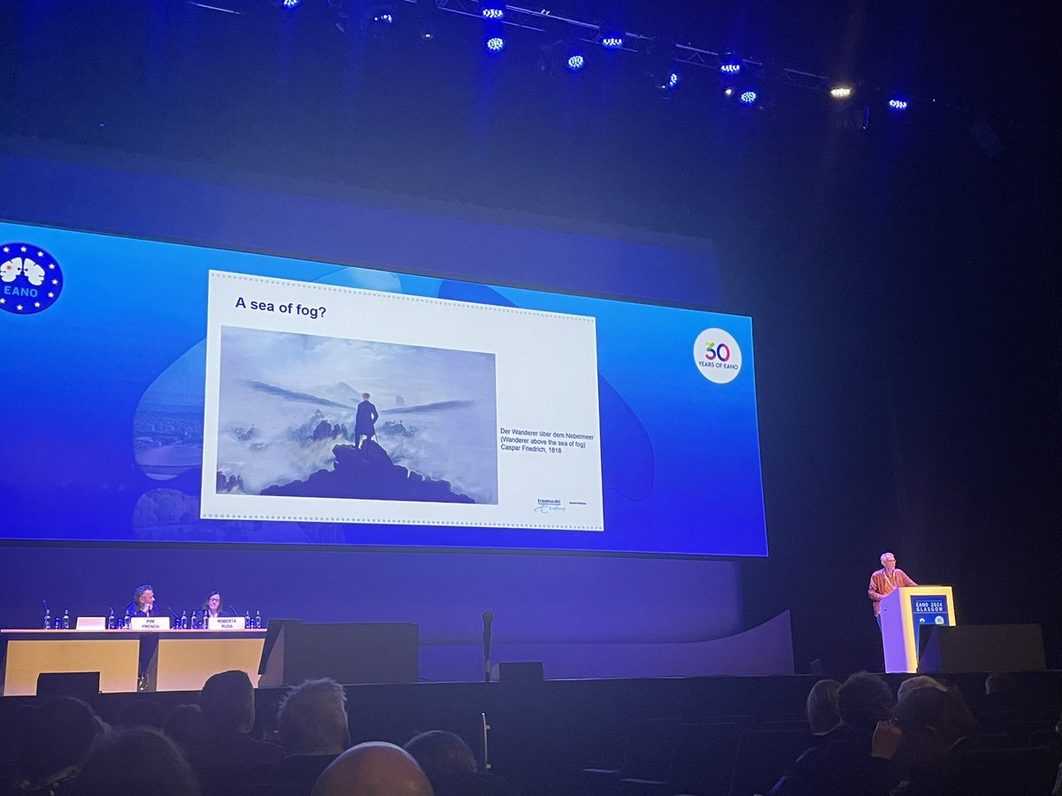 Brilliant presentation by @MartinvdenBent with some caveats on vorasidenib - still some fog ahead and many questions to be answered #EANO24 <a href="/EANOassociation/">EANO</a> <a href="/gminniti2012/">giuseppe Minniti</a>