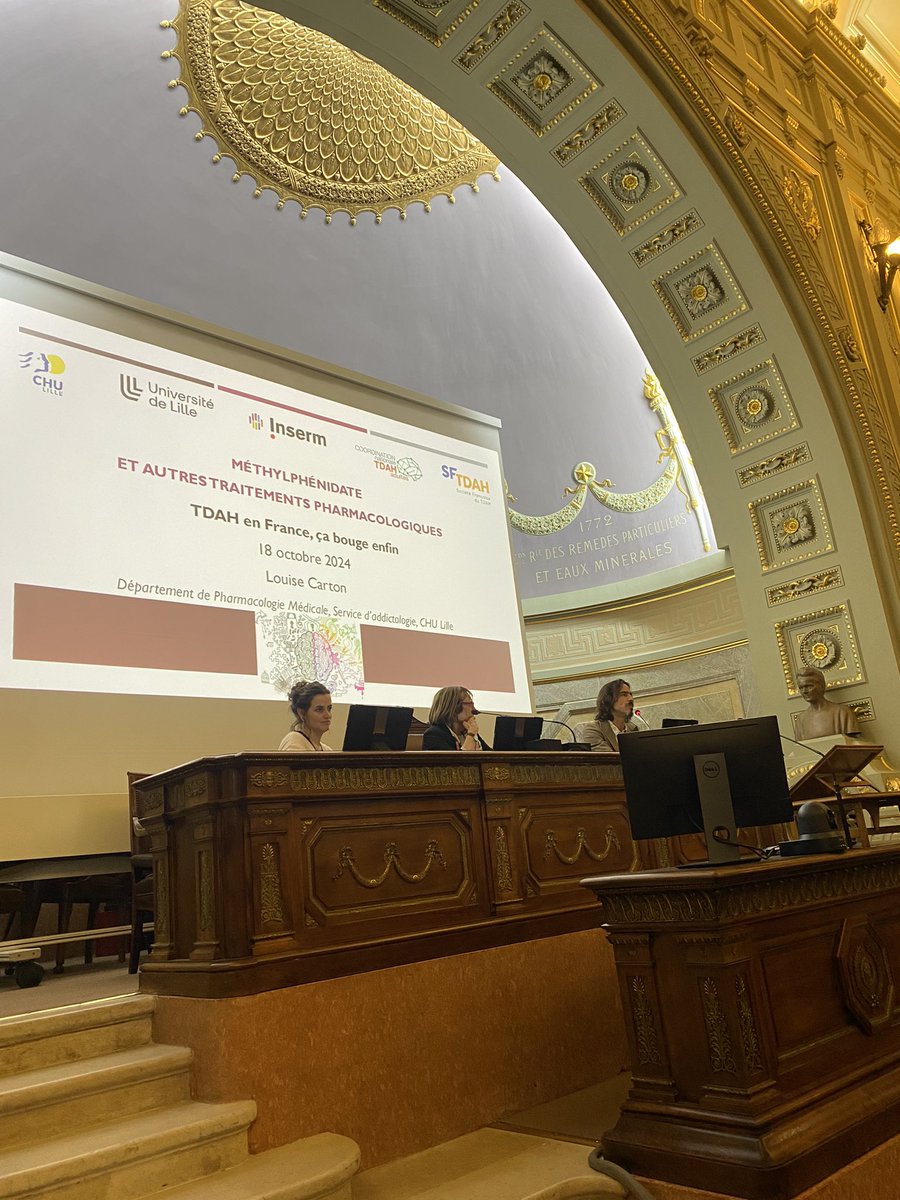 Jasmina Mallet (@malletjasmina) on Twitter photo “La prise en charge du #TDAH à l’adolescence diminue le risque d’addictions à l’âge adulte” - Pr Romain Icick. Fin de la session #TDAH avec Dr Louise Carton, et la Présidente de l’Académie de #Medecine Pre Catherine Barthélémy.
<a href="/SMP_MedicoPsych/">SocieteMedicoPsychologique</a> #SFTDAH “La prise en charge du #TDAH à l’adolescence diminue le risque d’addictions à l’âge adulte” - Pr Romain Icick. Fin de la session #TDAH avec Dr Louise Carton, et la Présidente de l’Académie de #Medecine Pre Catherine Barthélémy.
<a href="/SMP_MedicoPsych/">SocieteMedicoPsychologique</a> #SFTDAH