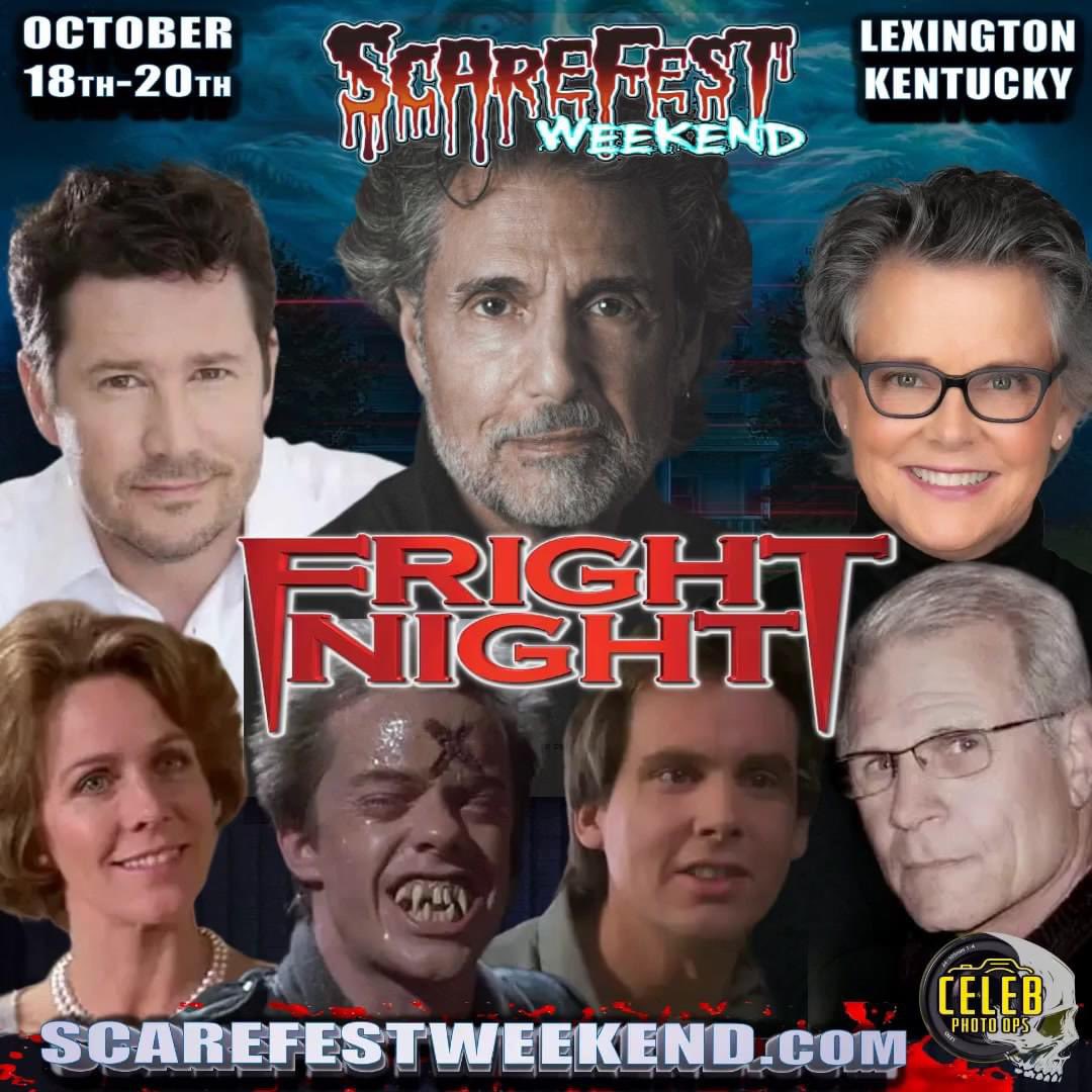 sarandon_chris's tweet photo. Join us this weekend for a Fright Night (and Childsplay) Reunion at Scarefest, Lexington, KY! #scarefest #lexingtonkentucky #kentucky #lexington #frightnight #childsplay #reunion #jerrydandridge #forreal #chrissarandon #inperson #photoopps @TheScarefest https://t.co/hurJ5KWreC