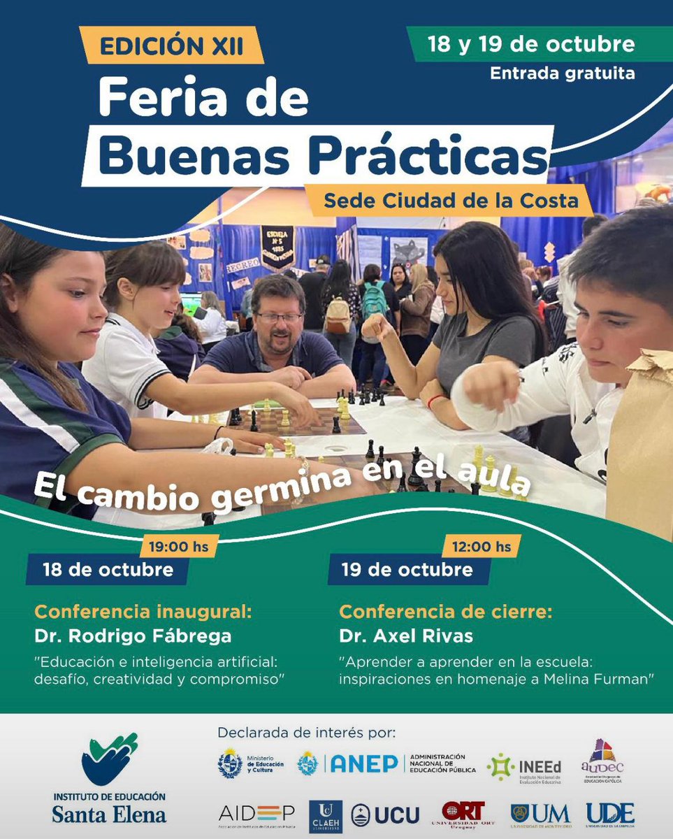 Es hoy!
Fiesta de la profesion docente
Para hacer visible lo invisible
"Porque el cambio germina en el aula"